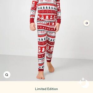 Little Sleepies Red and White Holiday Pajama Set